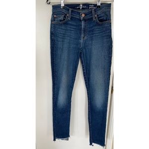 7 FOR ALL MANKIND Women's Size 26 Jean Cropped Ankle